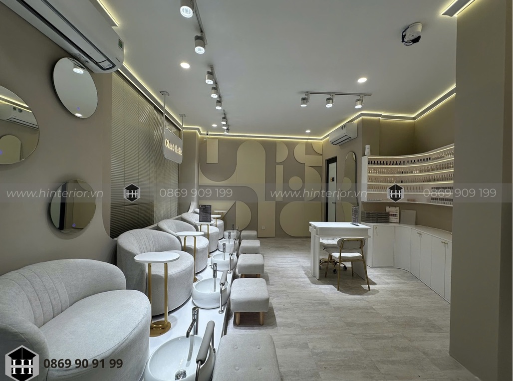 Thi công nội thất spa chuyên nghiệp tại TP.HCM với phong cách hiện đại, nhẹ nhàng