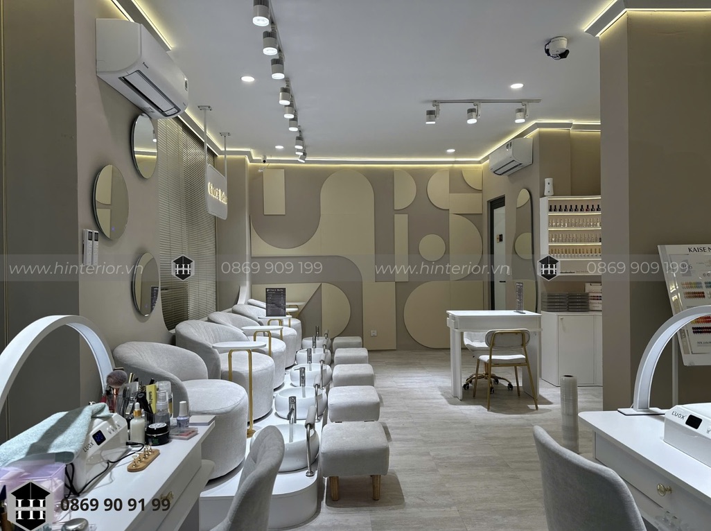 Thi công nội thất spa chuyên nghiệp tại TP.HCM với phong cách hiện đại, nhẹ nhàng