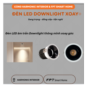 Đèn Downlight xoay góc Athena 100/9W